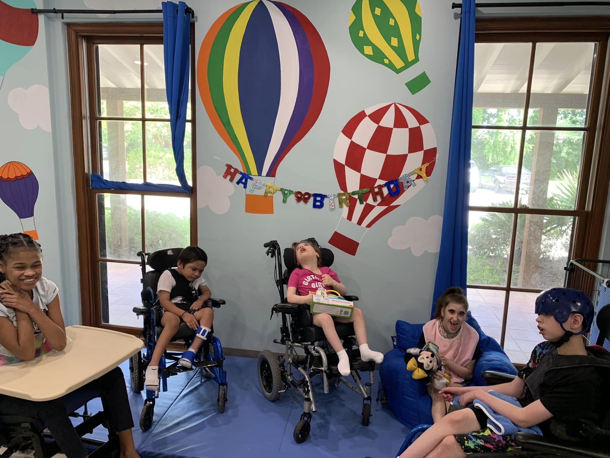 Special needs children enjoying a day at the medical day care near me